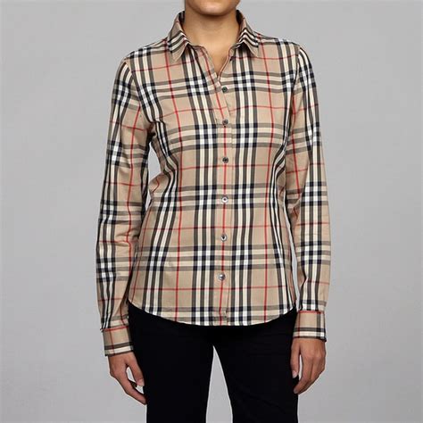 burberry button up shirt free shipping|burberry button up shirt women's.